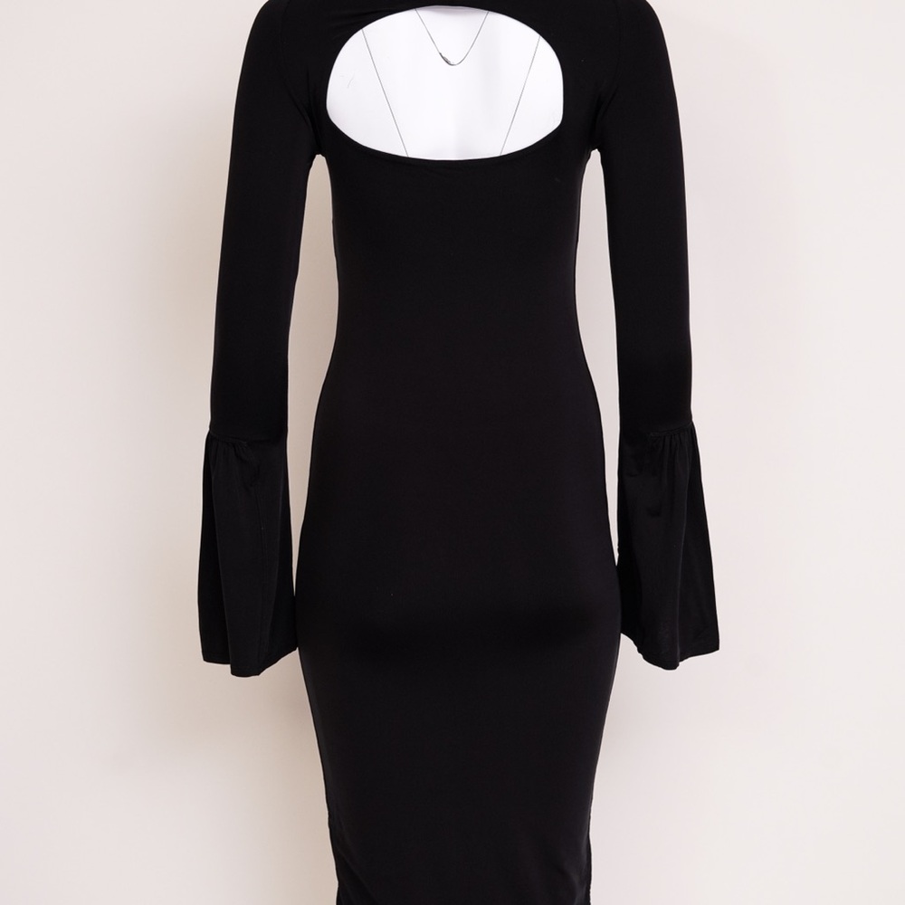 Gucci Tom Ford Black Cutout Twisted Neck Dress 2004 - Picture 5 of 6